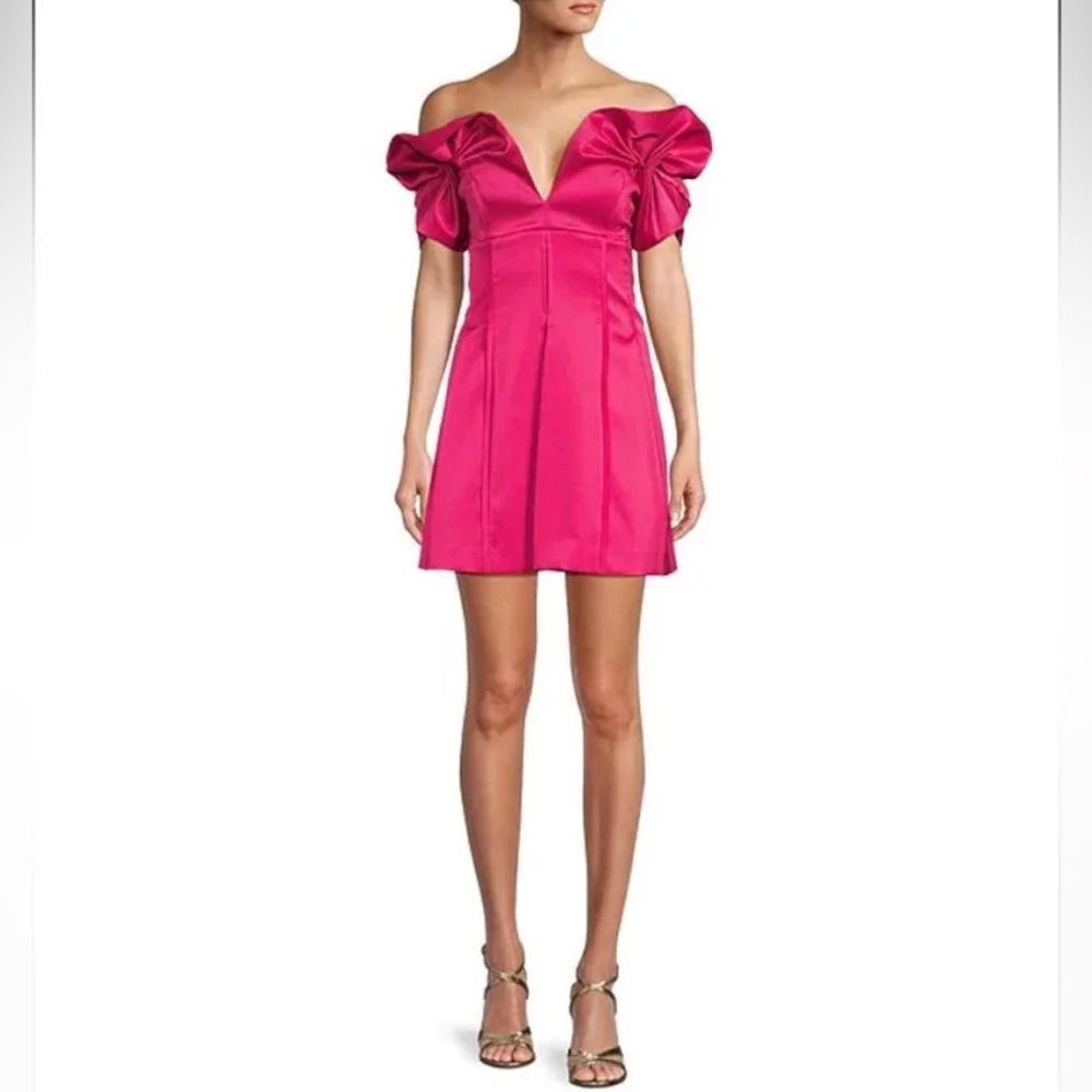 Antonio Melani Pink Off-Shoulder Dress